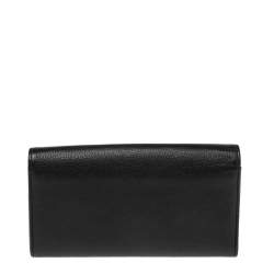 Pre Owned Chanel Black Leather CC L-Gusset Flap Wallet