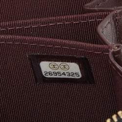 مملوكة مسبقًا Chanel Black Quilted Caviar Leather CC Logo Coin Zip Around Wallet