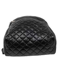 Pre Owned Chanel Black Quilted Nylon Coco Cocoon Backpack