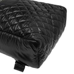 Pre Owned Chanel Black Quilted Nylon Coco Cocoon Backpack