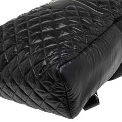 Pre Owned Chanel Black Quilted Nylon Coco Cocoon Backpack