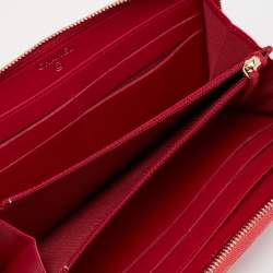 مملوكة مسبقًا محفظة شانيل ميدموزيل جلد مبطنة وردية بسحاب ملتف