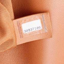 Pre Owned Chanel Brown Quilted Leather Large19 Flap Bag