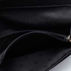 Chanel Black Leather Vintage CC Long Bifold Wallet