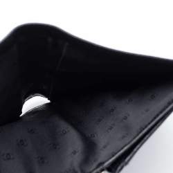 Chanel Black Leather Vintage CC Long Bifold Wallet