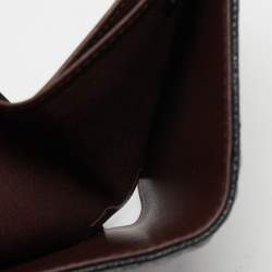 Pre Owned Chanel Black Quilted Caviar Leather Classic Trifold Flap Wallet