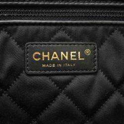Pre Owned Chanel Black Leather Quilted 22 Backpack 