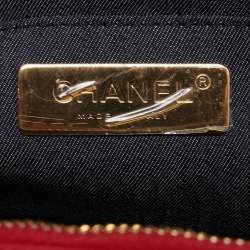 Pre Owned Chanel Red Leather CC Mania Waist Bag
