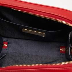 Pre Owned Chanel Red Leather CC Mania Waist Bag