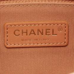 Pre Owned Chanel Beige Ombre Quilted Caviar Leather Sunset On The Sea Belt Bag