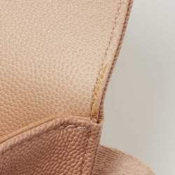 Pre Owned Chanel Beige Ombre Quilted Caviar Leather Sunset On The Sea Belt Bag