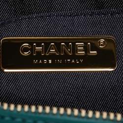 Pre Owned Chanel Green Leather CC Mania Waist Bag