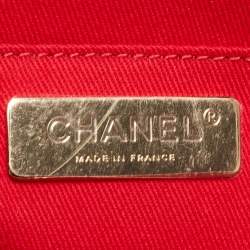 Pre Owned Chanel Red Quilted Caviar Leather Chic Affinity Belt Bag