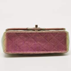 Chanel Iridescent Quilted Leather New Mini Classic Flap Bag