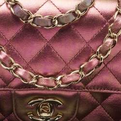 Chanel Iridescent Quilted Leather New Mini Classic Flap Bag