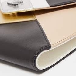 Pre Owned Chanel Multicolor Leather CC Clutch