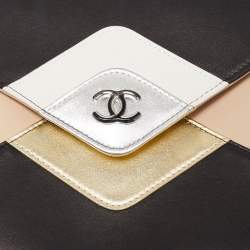 Pre Owned Chanel Multicolor Leather CC Clutch