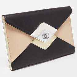 Pre Owned Chanel Multicolor Leather CC Clutch