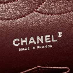 Pre Owned Chanel Black Quilted Caviar Leather Jumbo Classic Double Flap Bag