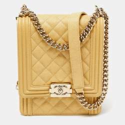 Chanel boy bag online north south