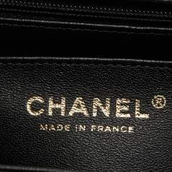 Chanel Black Quilted Leather Mini Rectangular Top Handle Bag