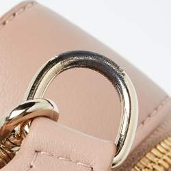 Pre Owned Chanel Dusty Pink Quilted Leather Travel Kit Vanity Case Bag 