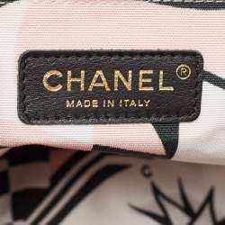 Pre Owned Chanel Multicolor Printed Fabric and Rope Shopper Tote