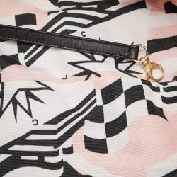 Pre Owned Chanel Multicolor Printed Fabric and Rope Shopper Tote