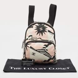 Pre Owned Chanel Multicolor  La Pausa Print Canvas Backpack