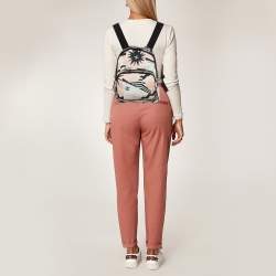 Pre Owned Chanel Multicolor  La Pausa Print Canvas Backpack