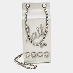 Silver chanel milk carton hot sale