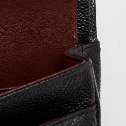 مملوكة مسبقًا Chanel Black Quilted Caviar Leather Medium Classic Double Flap Bag