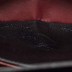 مملوكة مسبقًا Chanel Black Quilted Caviar Leather Medium Classic Double Flap Bag