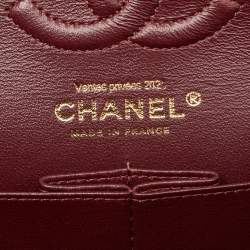 Pre Owned Chanel Black Quilted Leather Small Classic Double Flap Bag