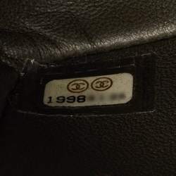 Pre Owned Chanel Metallic Tricolor Python Medium Classic Double Flap Bag 