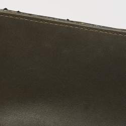 Pre Owned Chanel Metallic Tricolor Python Medium Classic Double Flap Bag 