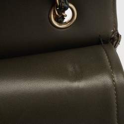 Pre Owned Chanel Metallic Tricolor Python Medium Classic Double Flap Bag 