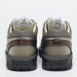 Chanel Multicolor Leather and Mesh CC Low Top Sneakers Size 37.5