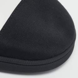 مملوكة مسبقًا Chanel White/Black Leather Cap Toe CC Mules Size 39.5