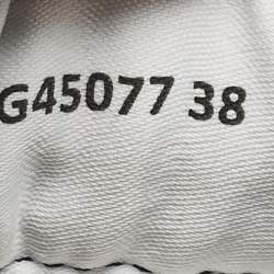 مملوكة مسبقًا Chanel Tricolor Leather Perforated and Mesh CC Lace Up Sneakers Size 38