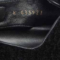 Pre Owned Chanel Black Tweed Dad Slingack Flat Sandals Size 39