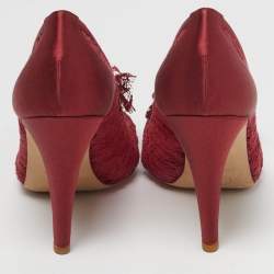 مملوكة مسبقًا حذاء كعب عالي شانيل سي سي كاميليا جلد أسود مقدمة مفتوحة مقاس 40