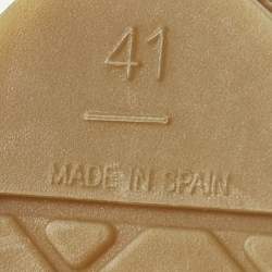 Pre Owned حذاء إسبادريل شانيل قماش أسود CC متشابك مقاس 42