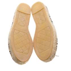 Pre Owned حذاء إسبادريل شانيل أوكتاغون كانفاس مطبوع متعدد الألوان مقاس 41