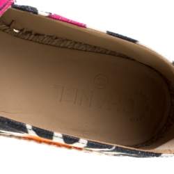 Pre Owned حذاء إسبادريل شانيل أوكتاغون كانفاس مطبوع متعدد الألوان مقاس 41