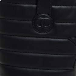 مملوكة مسبقًا Chanel Black Leather Star Harness CC Mid Calf Boots Size 39