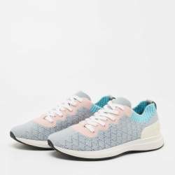 Chanel Multicolor Quilted Knit Sock Sneakers Size 40 