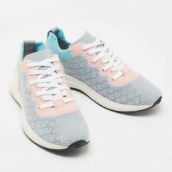 Chanel Multicolor Quilted Knit Sock Sneakers Size 40 
