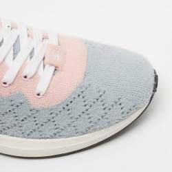 Chanel Multicolor Quilted Knit Sock Sneakers Size 40 