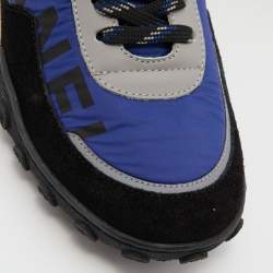 Pre Owned Chanel Multicolor Neoprene, Suede and Leather CC Low Top Sneakers Size 37